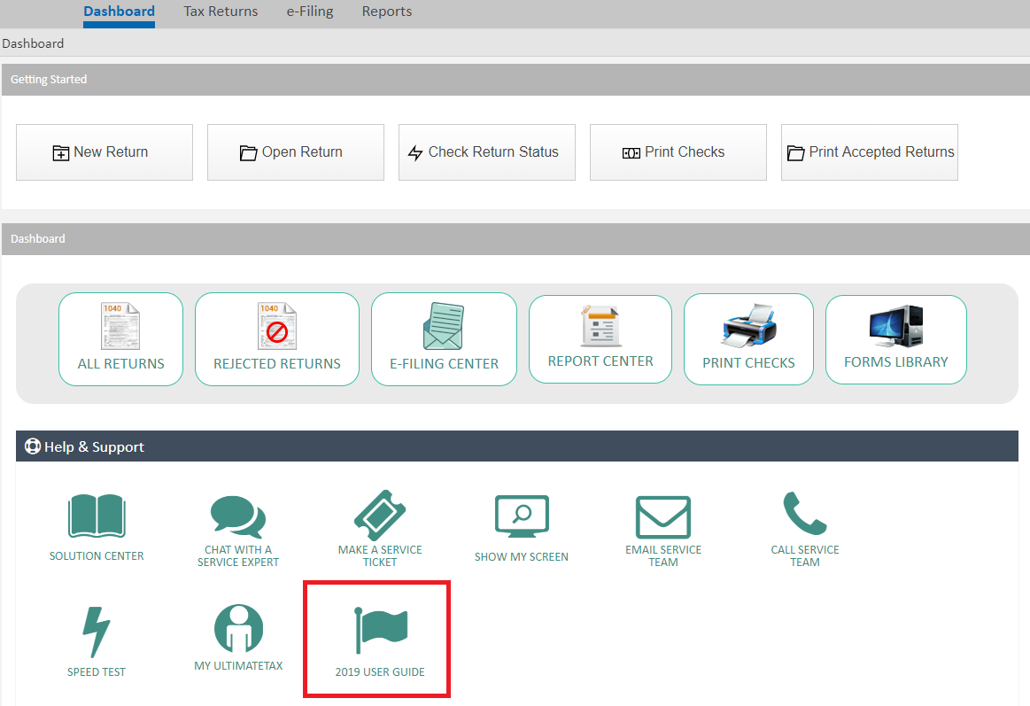 Online User Guide – UltimateTax Solution Center